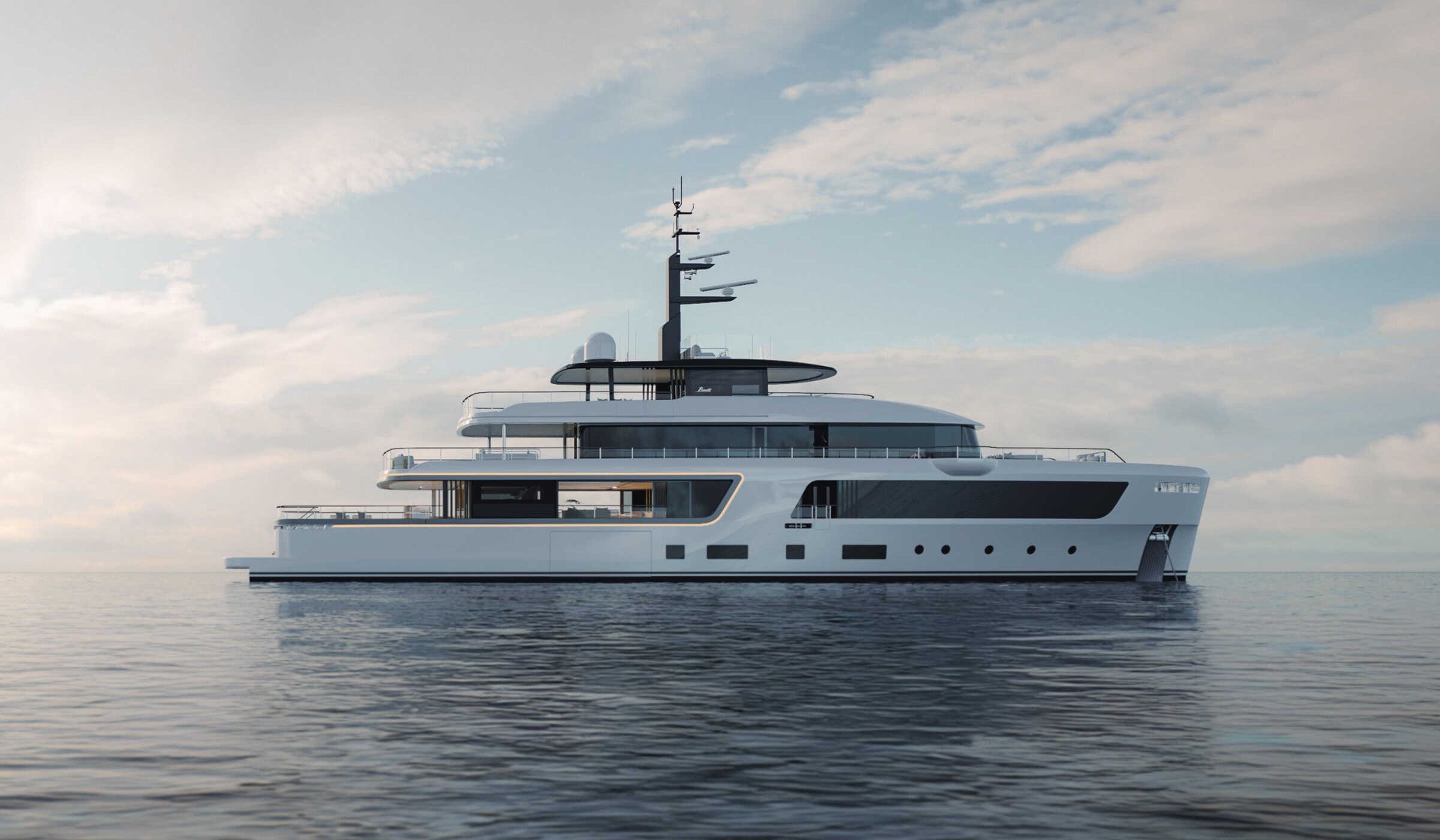 Benetti Motopanfilo 45M üretici dış görünüm görselleştirmesi